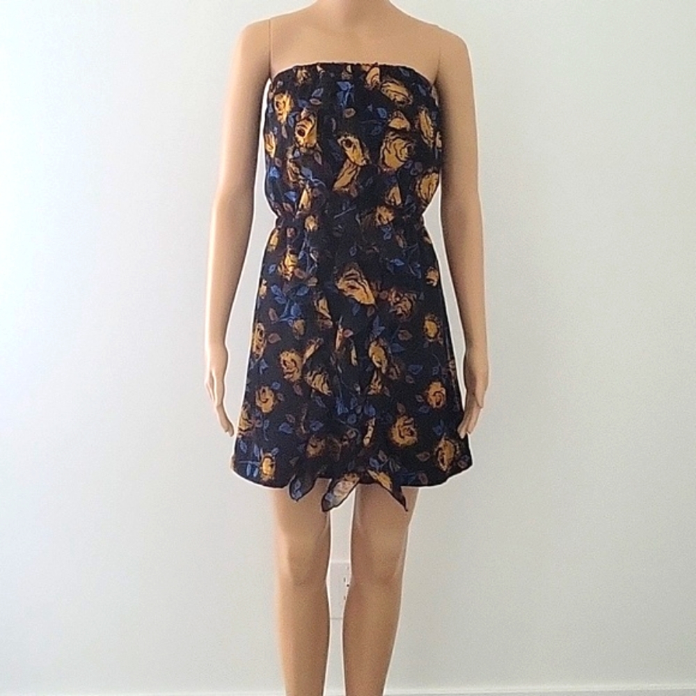 Floral Strapless Dress
